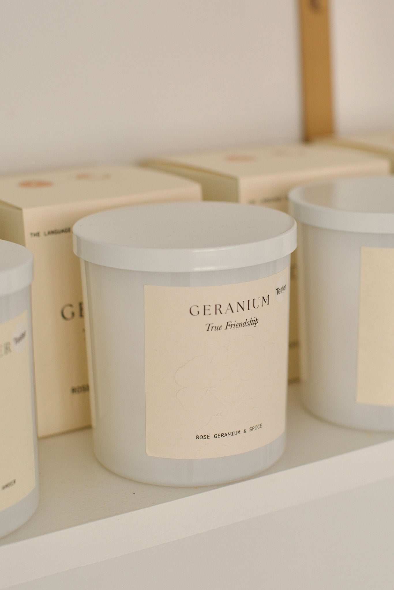 Geranium Candle 400g – True Friendship - Posy Mae