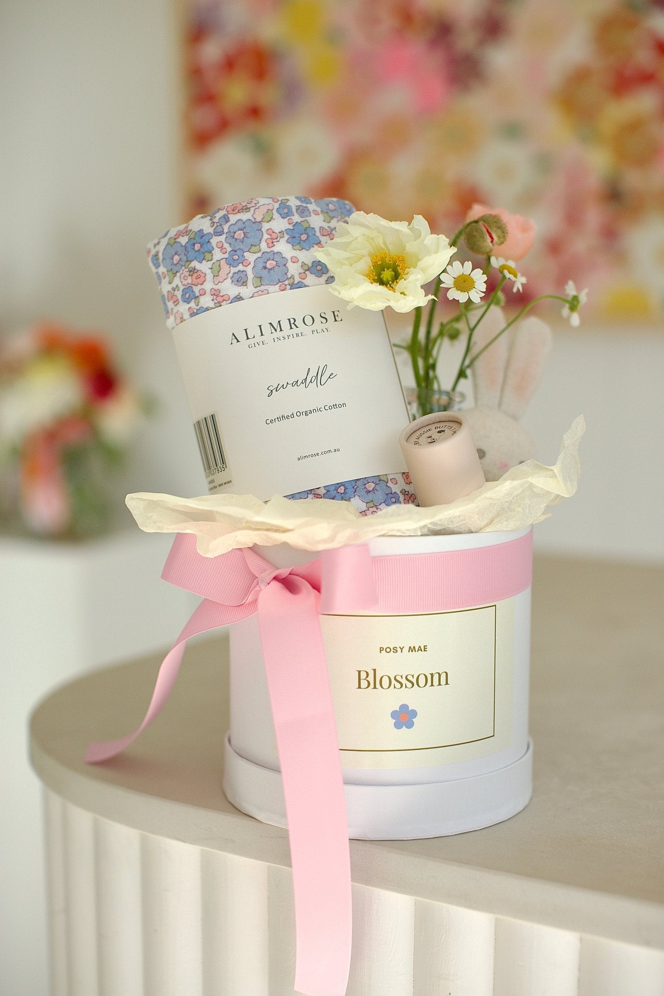 Blossom | Baby Hamper | Bundaberg (Hatbox) - Posy Mae