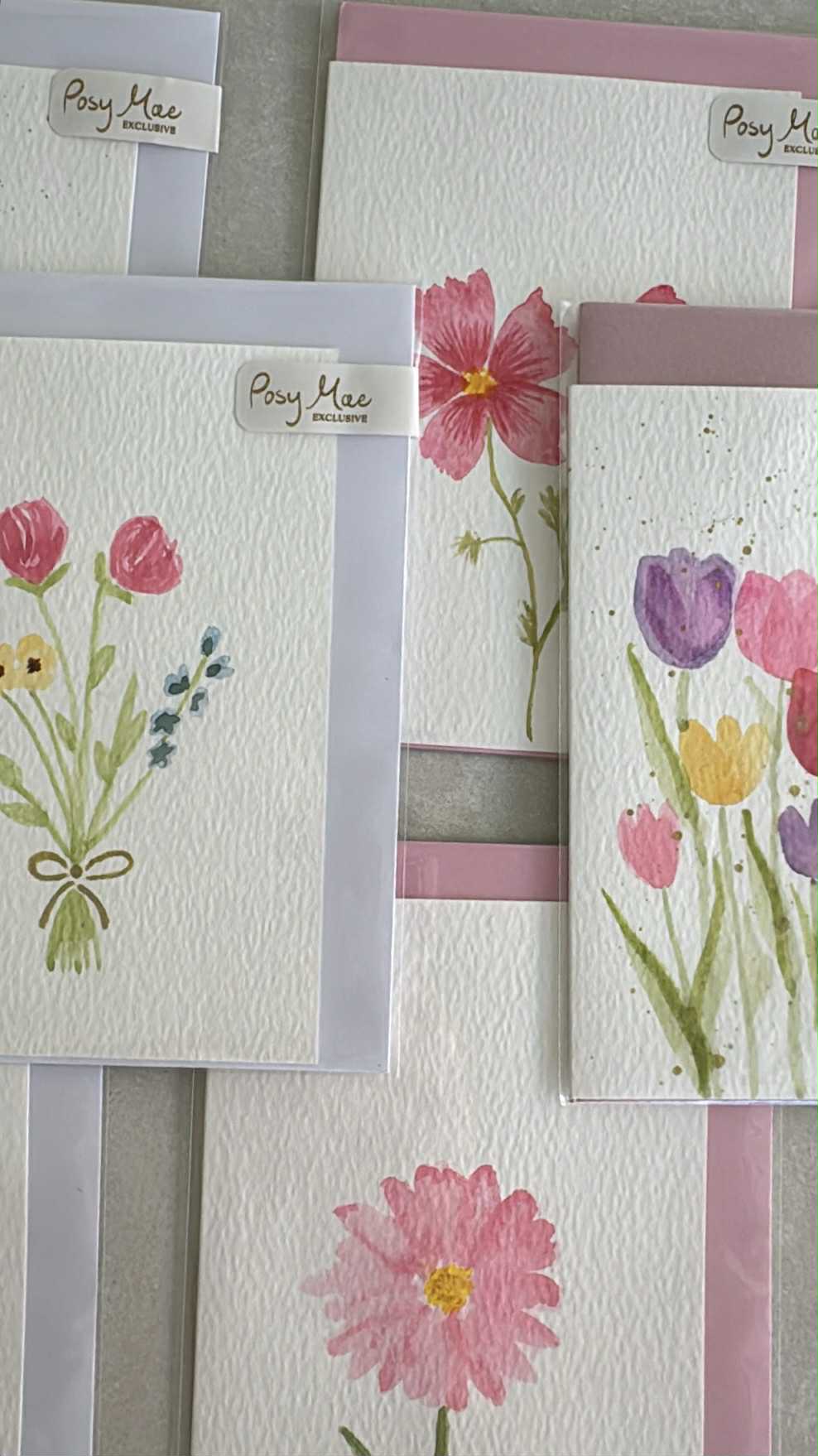 Hand - Painted Watercolour Gift Card – Bundaberg | Posy Mae Floral Studio - Posy Mae