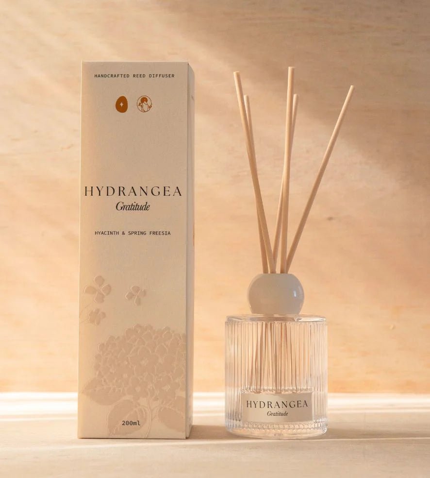 Hydrangea Diffuser 200ml – Gratitude - Posy Mae