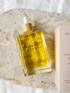 Soaked Body Bar Summer Daze Nourishing Bath and Body Oil 100ml with bamboo dropper lid
