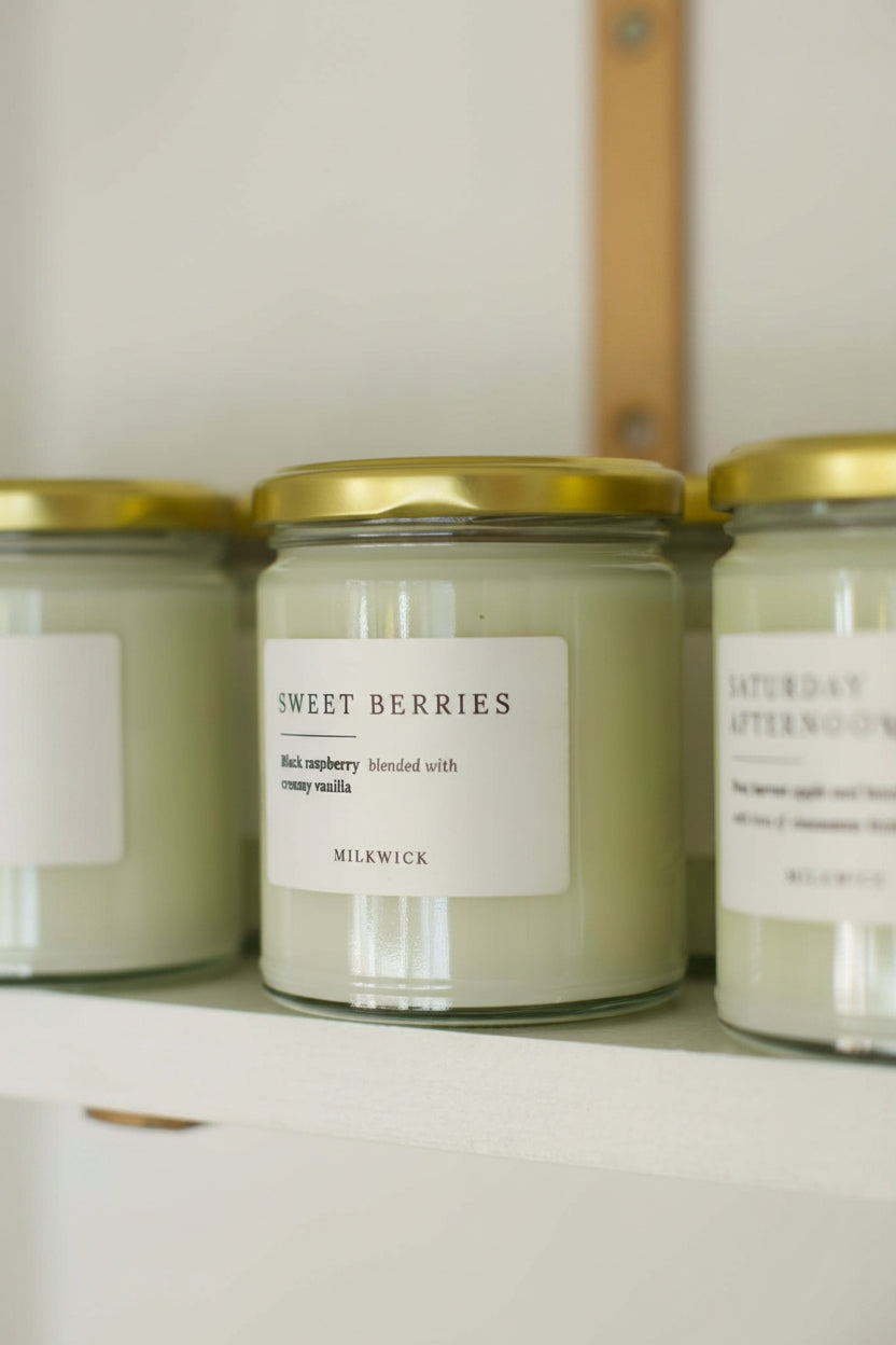 Sweet Berries – Milkwick Candle - Posy Mae