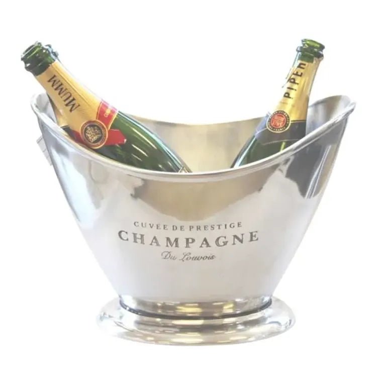 Silver Engraved Champagne Bucket – Event Hire & Gifts Bundaberg | Posy Mae Floral Studio - Posy Mae